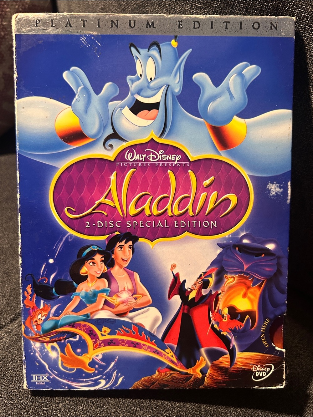 Disney Aladdin DVD 2 Disc Special Platinum Edition Slipcover Insert 2004 Movie
